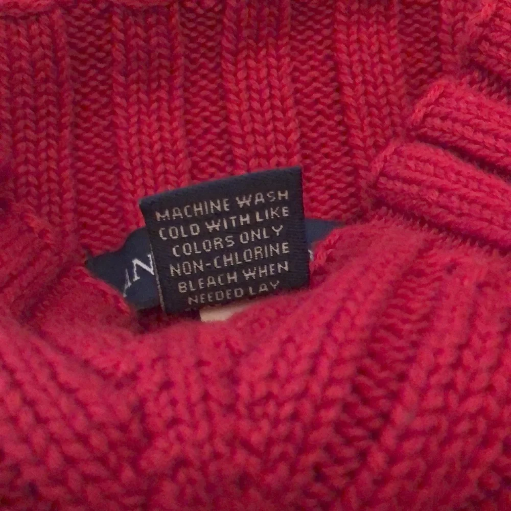 Ann Taylor Red Cable Knit Ribbed Sweater Small - Picture 7 of 12